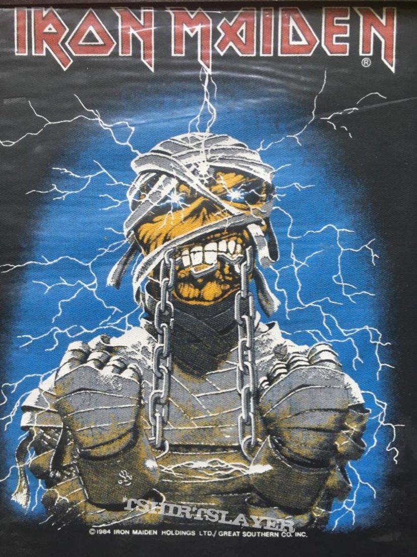 Iron Maiden - Powerslave - Back Patch 1984 (Mummy Version)