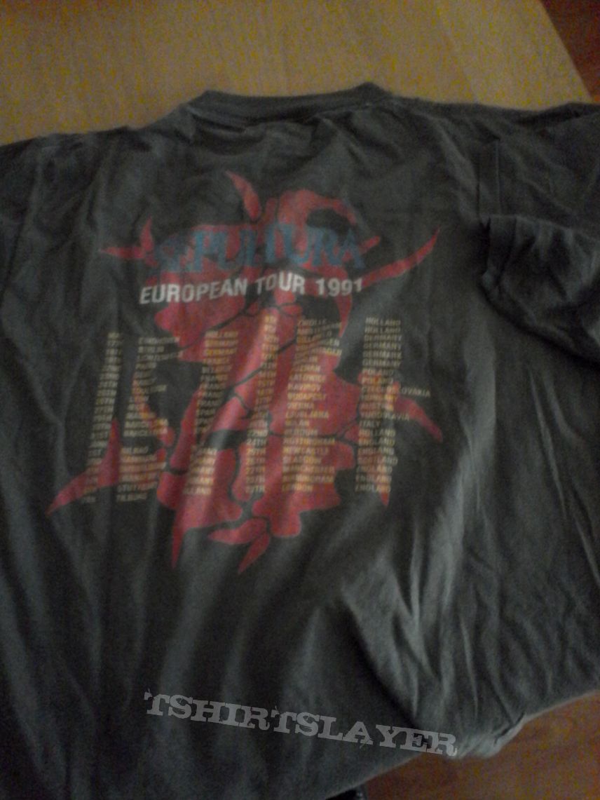 Sepultura Arise 1991 Tour shirt