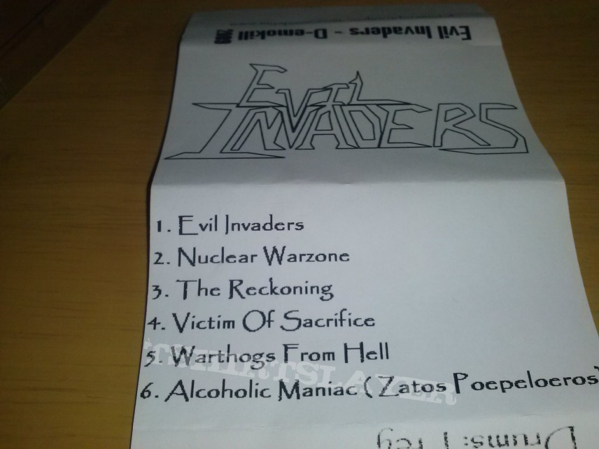 Evil Invaders D-emokill tape