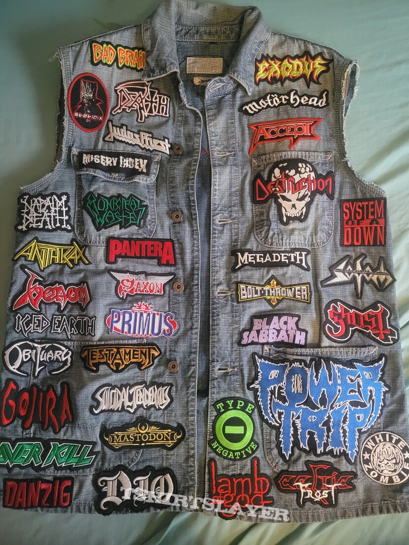 Can I put non-metal band patches on my battle vest, like The