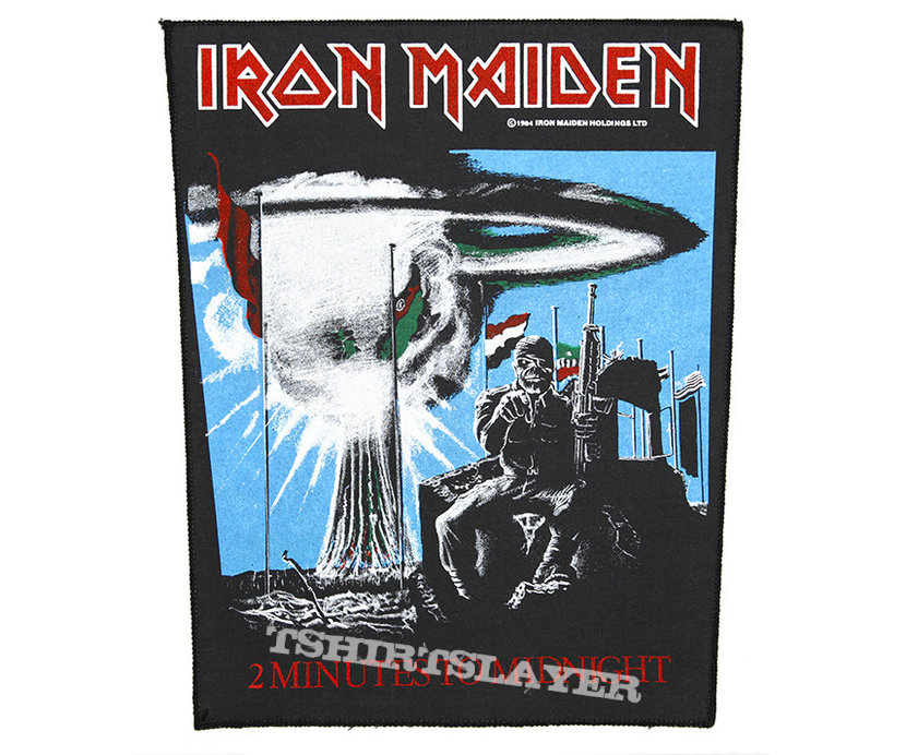 Iron Maiden - 2 Minutes to Midnight - official backpatch
