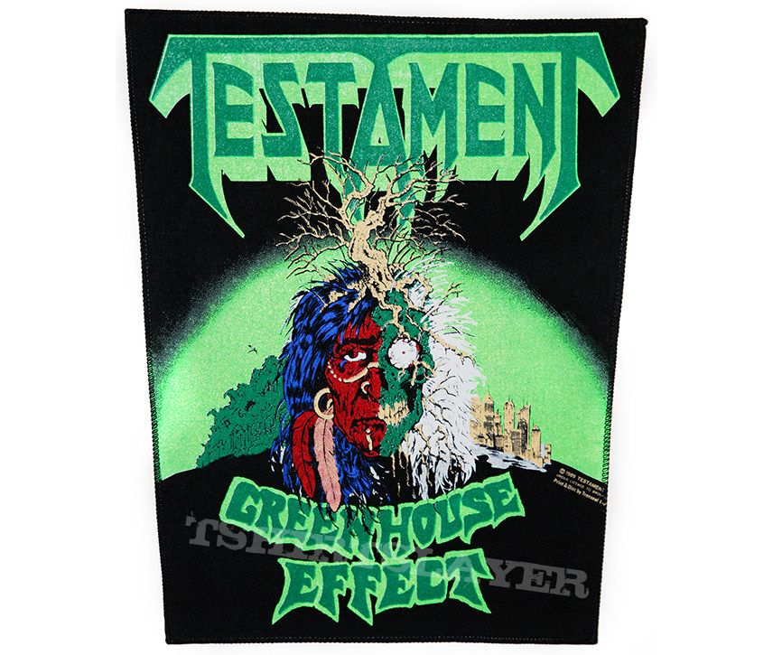 Testament - Greenhouse effect - official backpatch