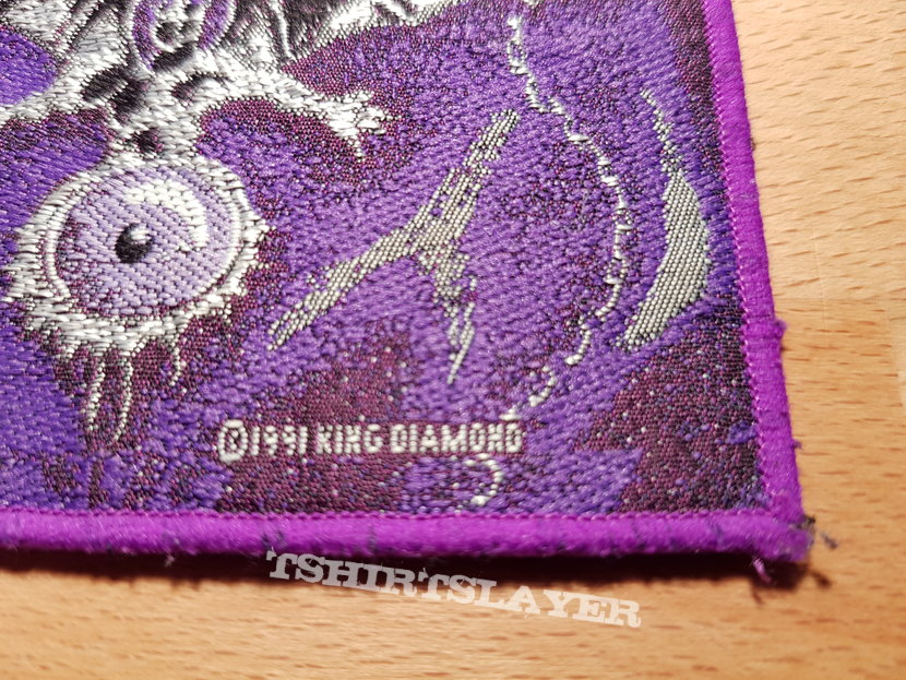 King Diamond - The Eye - 1991 vintage purple border patch