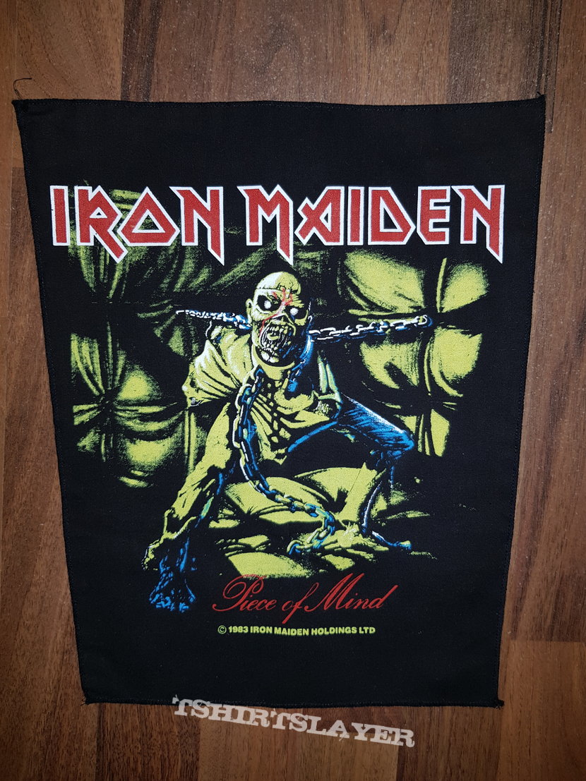 Iron Maiden Piece of Mind vintage backpatch