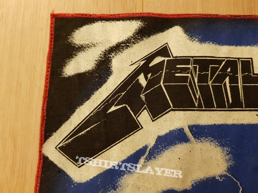 Metallica - Ride The Lightning - vintage fan-club red border backpatch