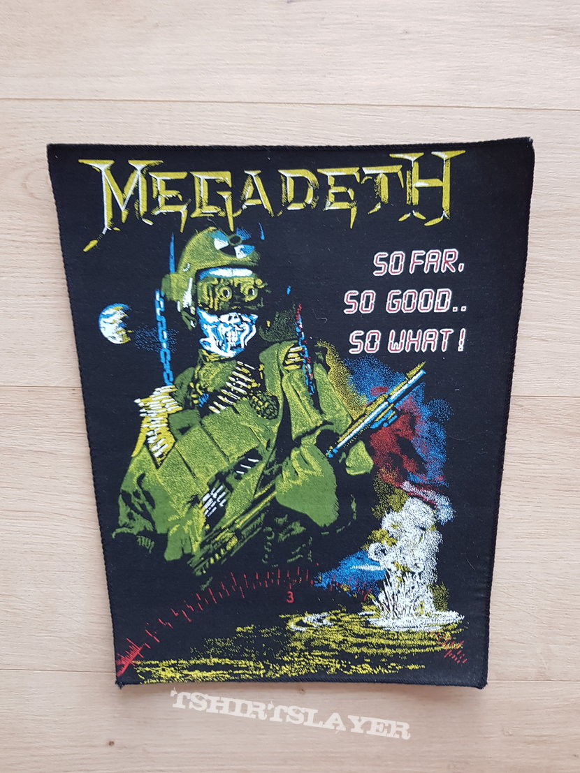 Megadeth - So Far, So Good, So What - backpatch