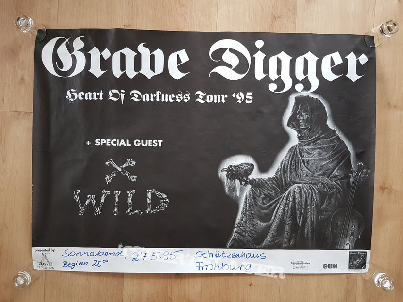 Grave Digger - Heart Of Darkness Tour &#039;95 - poster