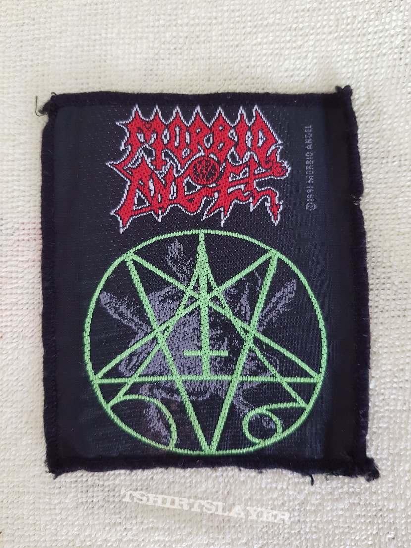 Morbid Angel - green pentagram - vintage patch