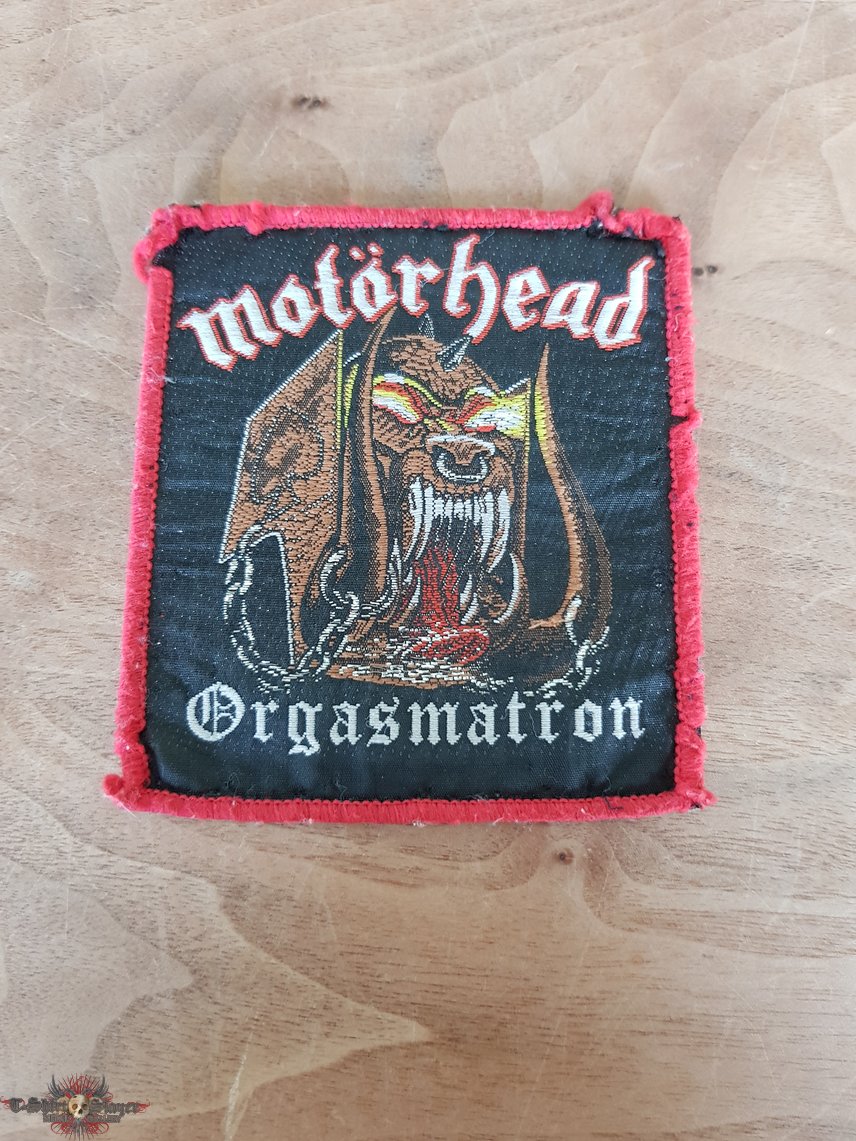 Motörhead - Orgasmatron - vintage red border patch