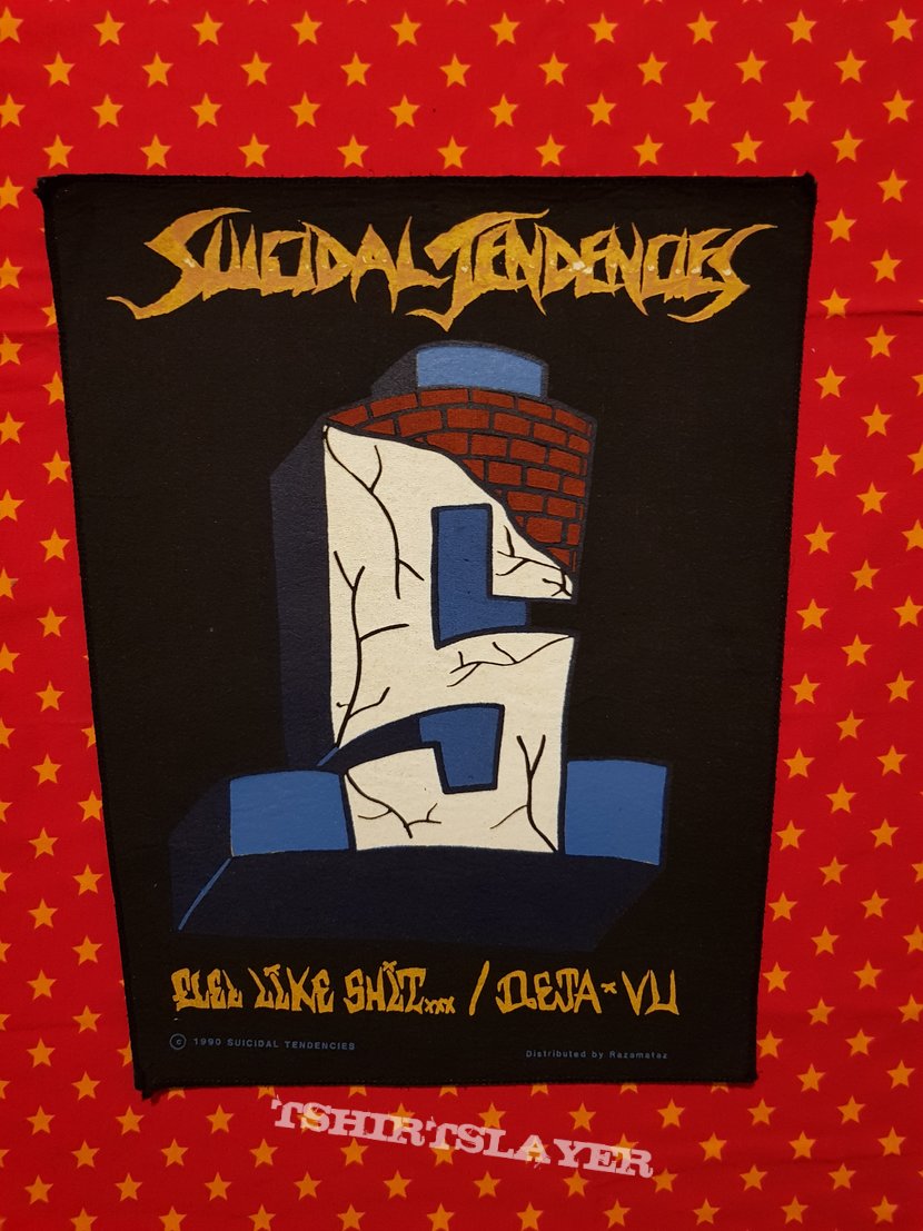 Suicidal Tendencies - Feel Like Shit... / Deja-Vu - vintage backpatch