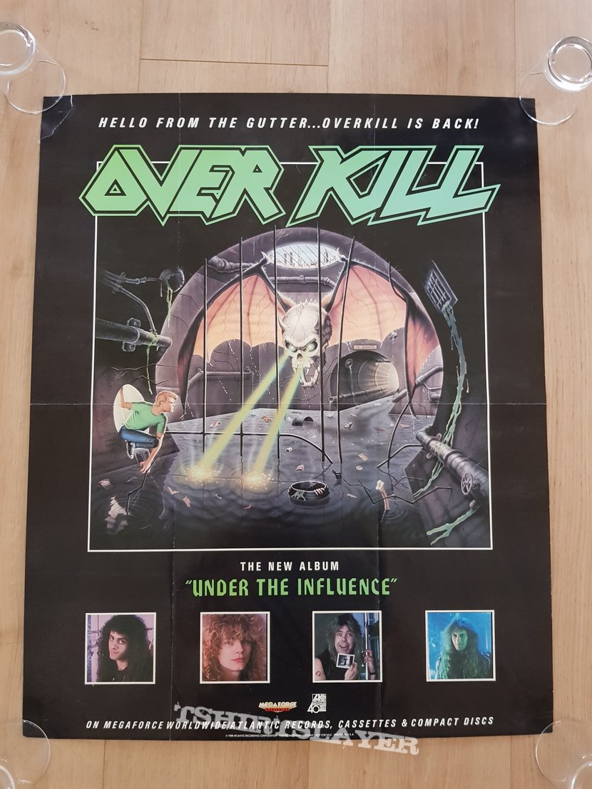 Overkill Under The Influence Promo Poster Tshirtslayer Tshirt And Battlejacket Gallery overkill under the influence promo