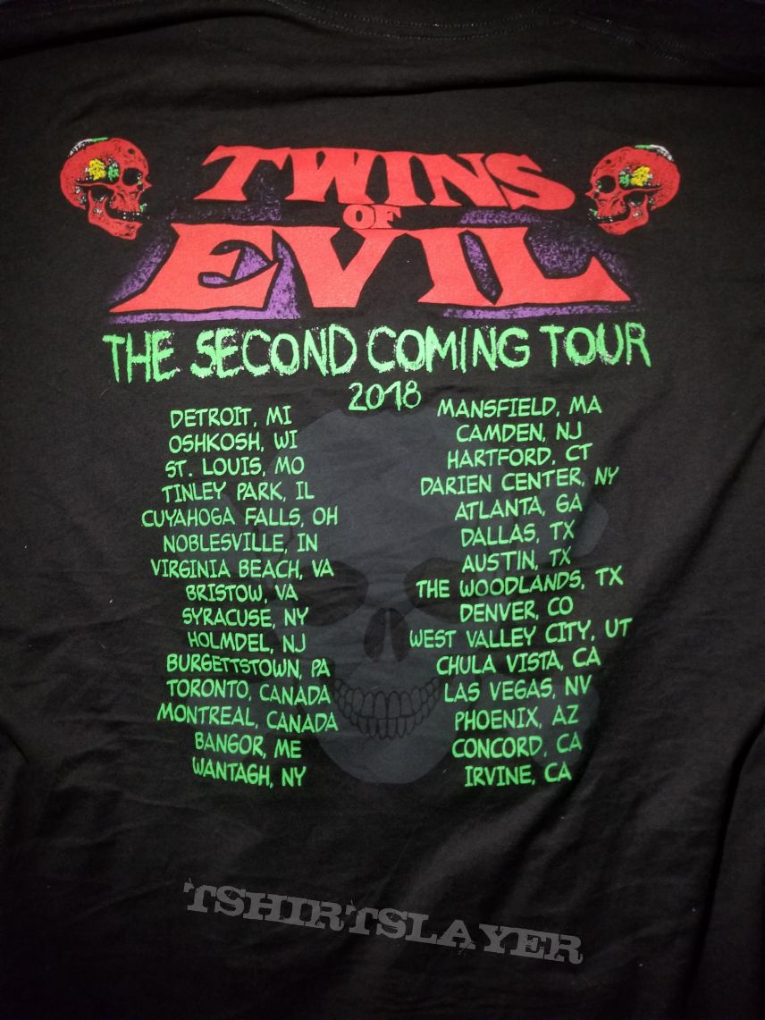 Rob Zombie Twins Of Evil Second Coming Tour shirt