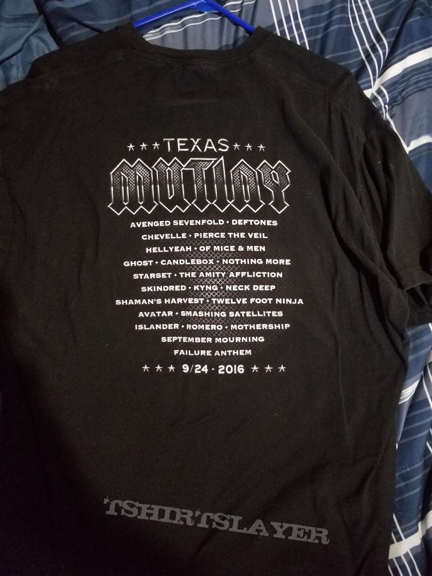 Avenged Sevenfold Texas Mutiny Festival 2016 shirt