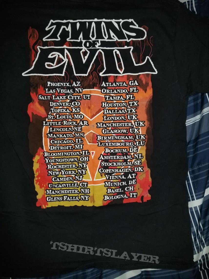 Rob Zombie Zombie/Manson Twins of Evil Tour 2012 shirt