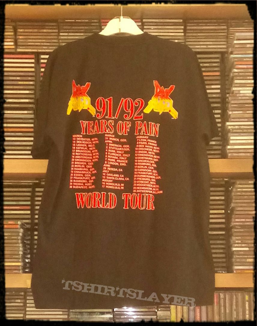 Dark Angel Years Of Pain World Tour 91/92