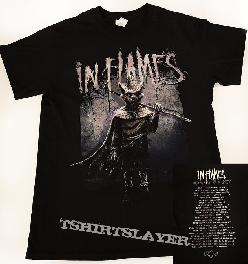 in flames tour merch