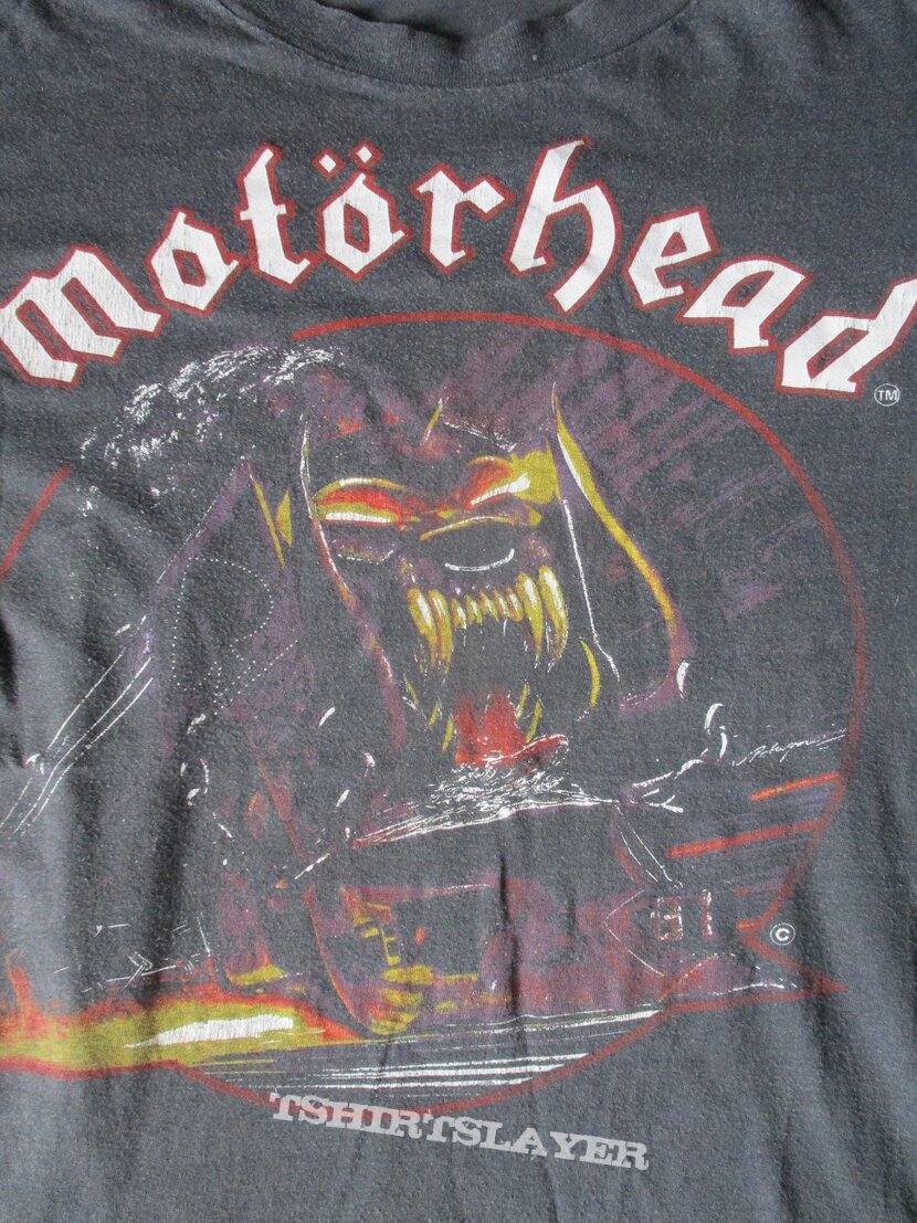 Motörhead Orgasmatron Eight Days in June Tour Shirt 1986