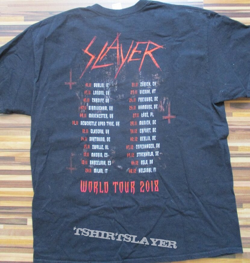 Slayer World Tour 2018 Shirt