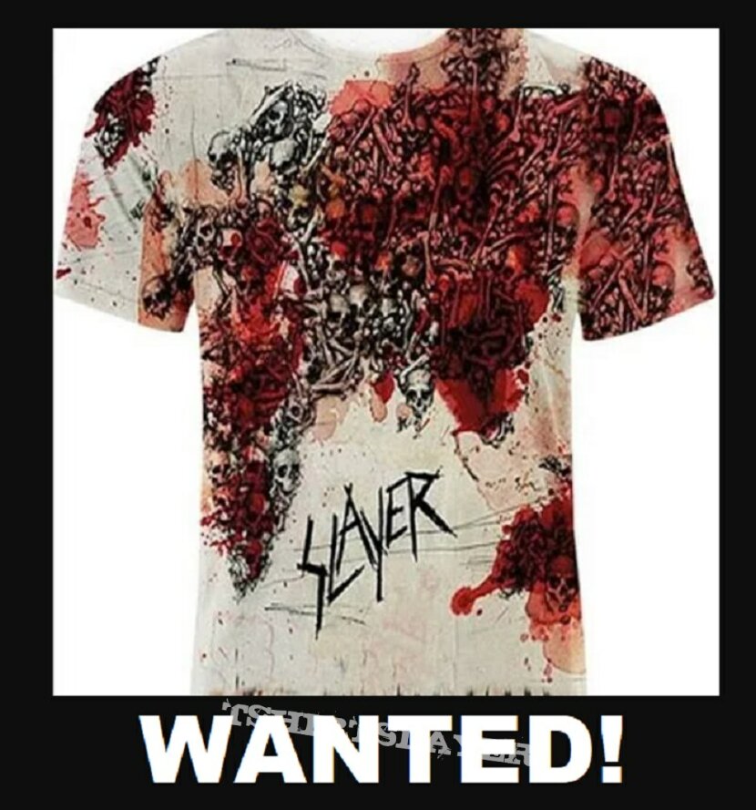 Slayer World Painted Blood Shirt WANTED