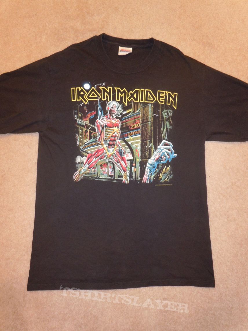 Iron Maiden, Iron Maiden Somewhere Back In Time World Tour 2008 TShirt or  Longsleeve (R.J.'s) | TShirtSlayer