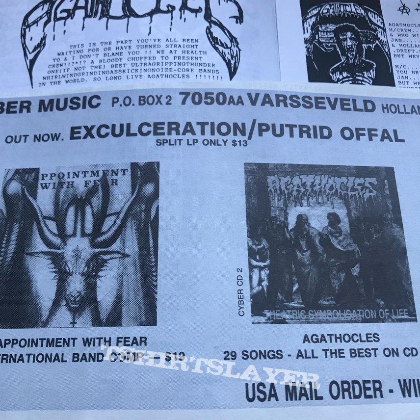 Agathocles “Theatric Symoblisation Of Life” Promotion, Health Crew Fanzine Agathocles “Theatric Symoblisation Of Life” Promotion, Health Crew Fanzine