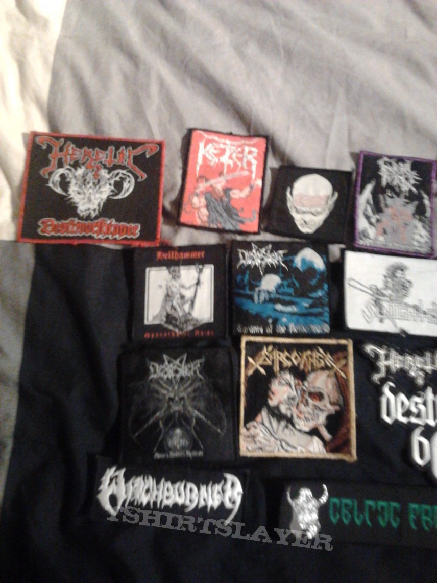Celtic Frost Black/thrash patches.