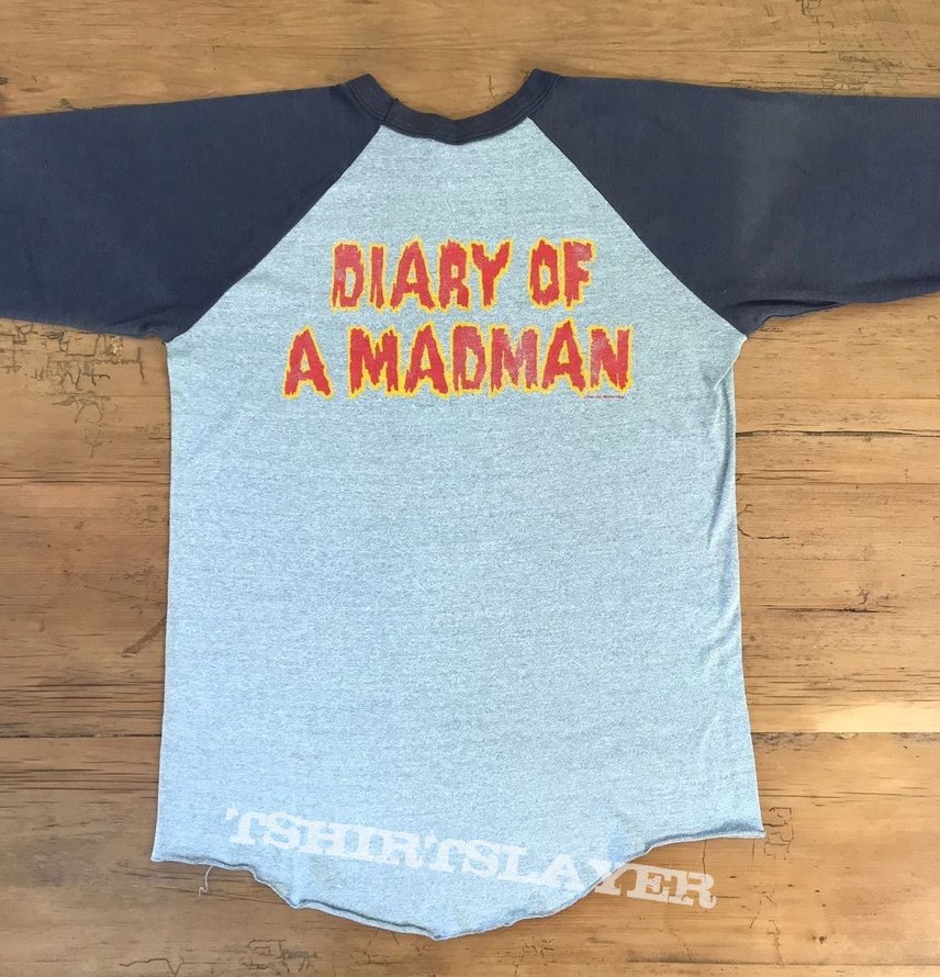 Ozzy Osbourne 1981 Diary of a Madman raglan sleeve