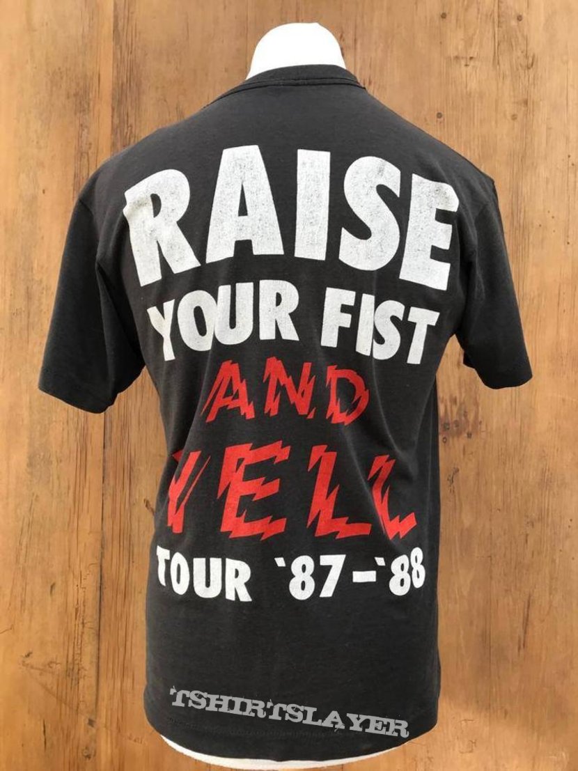 Alice Cooper Raise Your Fist and Yell tour shirt | TShirtSlayer TShirt and  BattleJacket Gallery
