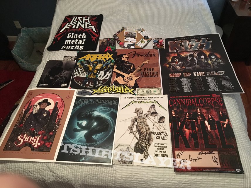 Cannibal Corpse posters and assorted wall stuff