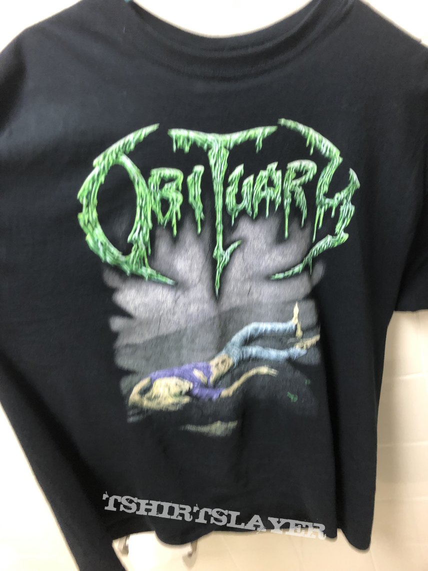 Obituary slowly we rot 30 year anniversary tour shirt