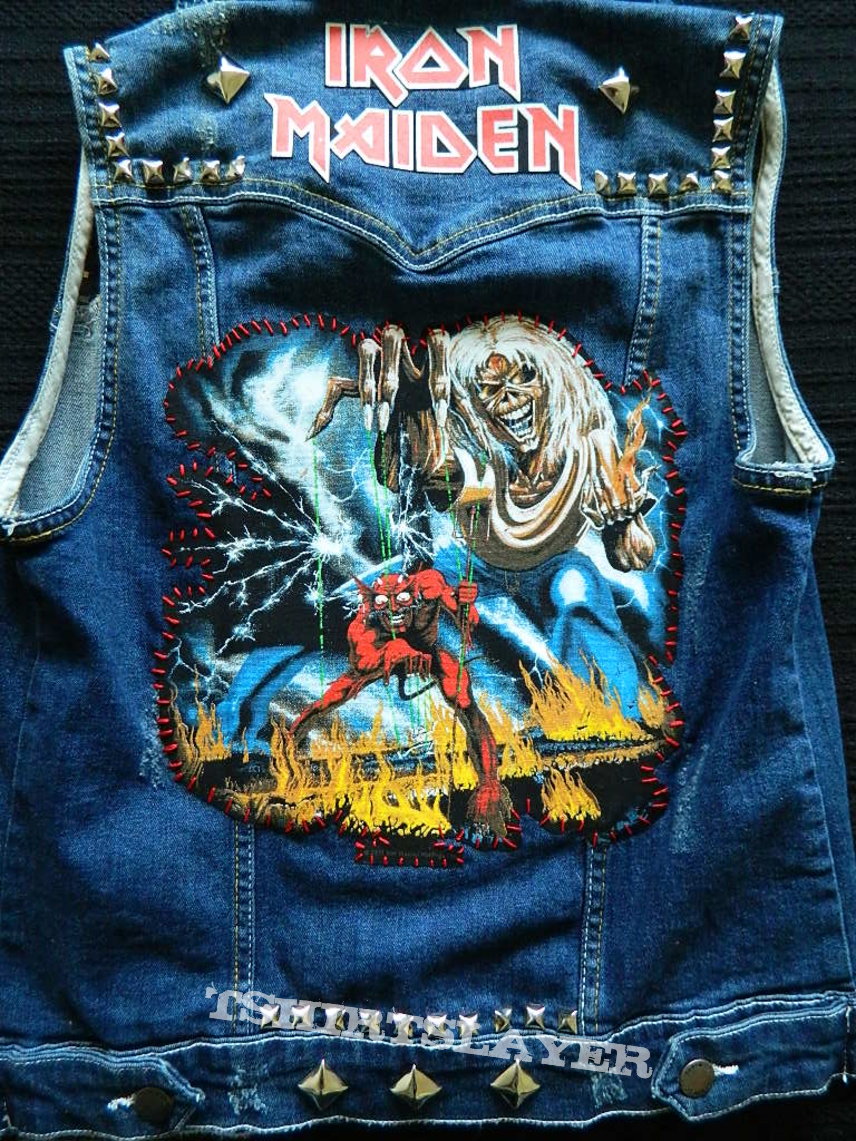 IRON MAIDEN BATTLE VEST Iron Maiden hand made battle vest