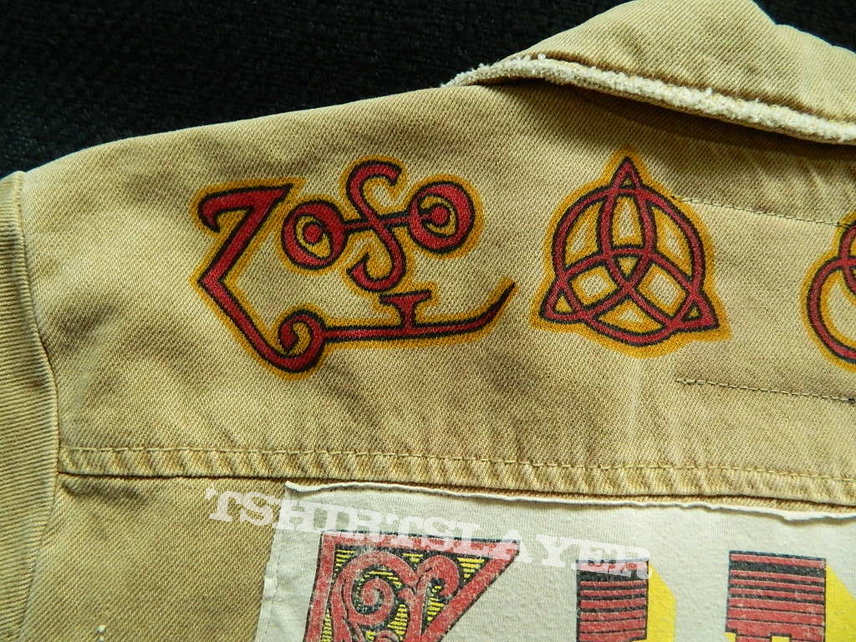 Led Zeppelin EARLS COURT TICKETS denim rocker jacket