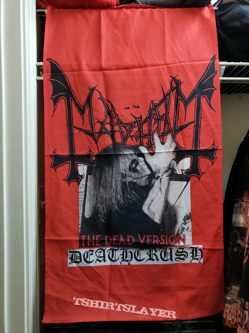 Mayhem - Deathcrush FLAG | TShirtSlayer TShirt and BattleJacket Gallery