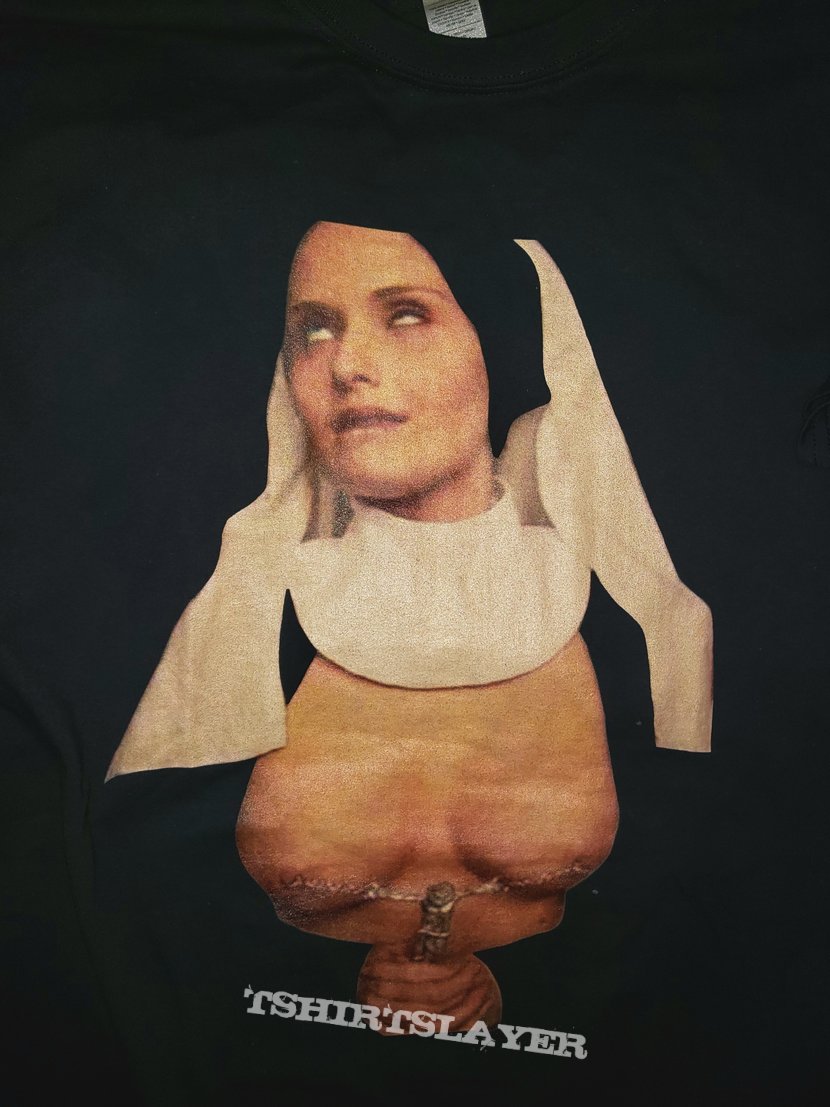 Redzila Nun crucifix on tits