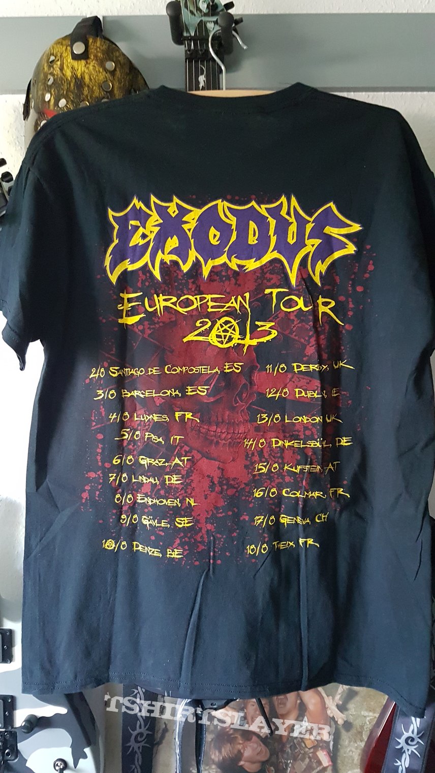 Exodus Guitar Head Tour Shirt TS