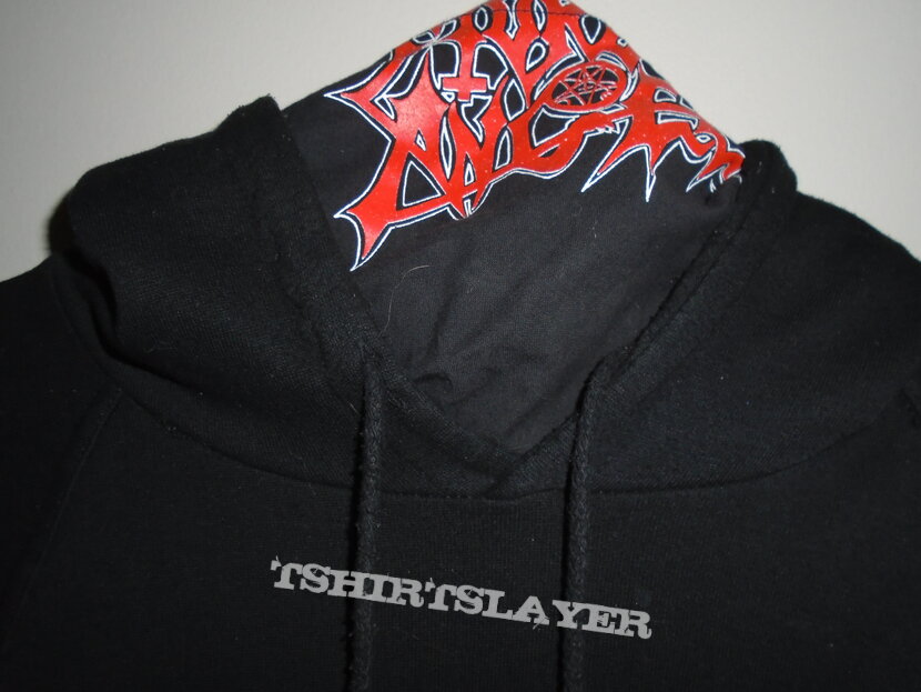 Sodom &#039;M-16&#039; Hoodie with Morbid Angel Face Cover