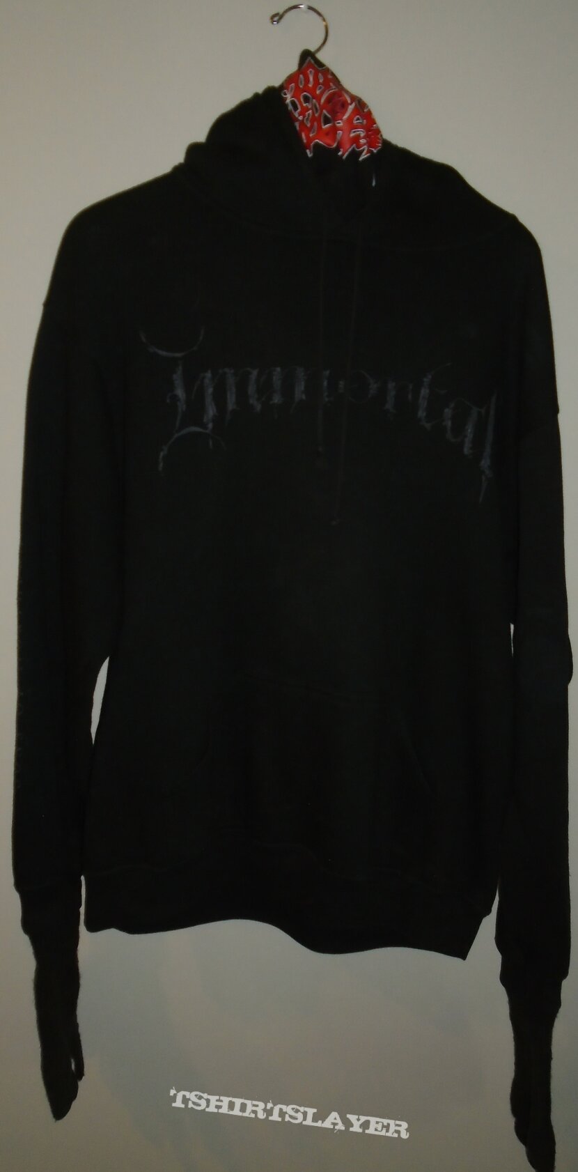 Immortal &quot;I&quot; Logo Hoodie with Morbid Angel Face Cover