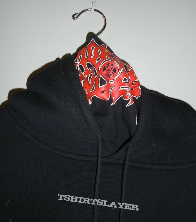 Immortal &quot;I&quot; Logo Hoodie with Morbid Angel Face Cover