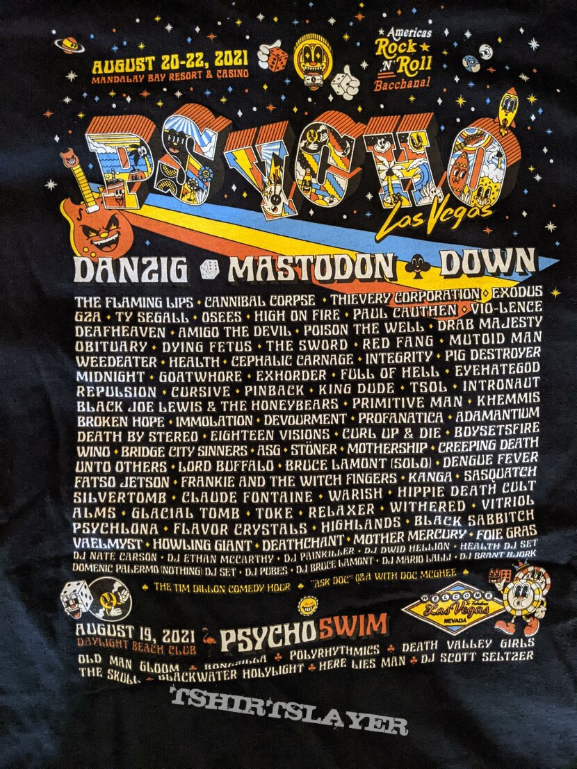 Danzig Psycho Fest Las Vegas 2021 shirt