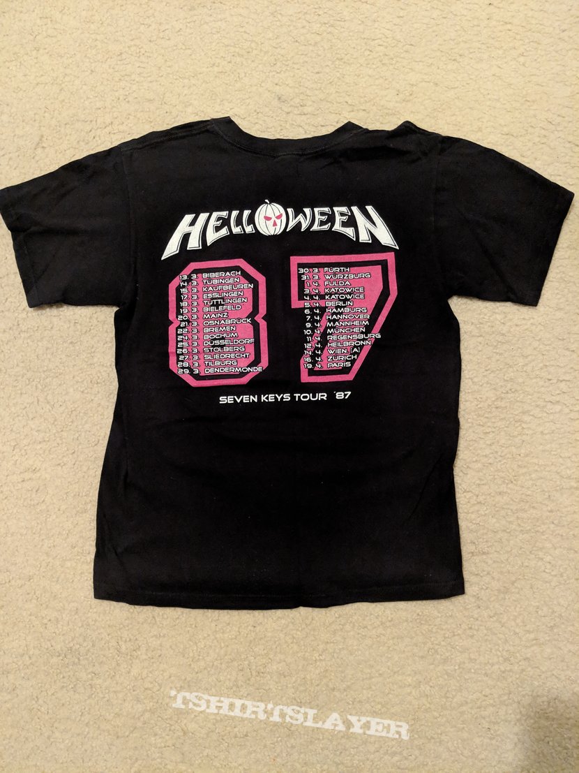 Helloween - Seven Keys Tour '87 shirt (officially licensed replica) |  TShirtSlayer TShirt and BattleJacket Gallery