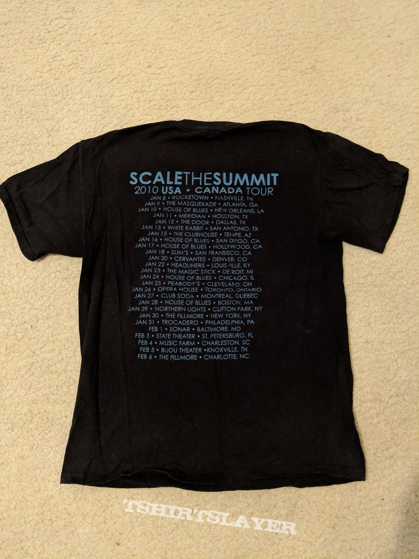 Scale the Summit - 2010 USA/Canada tour shirt