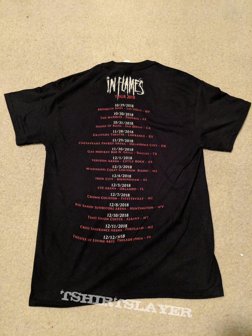 In Flames - 2018 US Tour shirt 