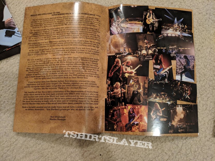 Iron Maiden - Somewhere Back in Time World Tour official program