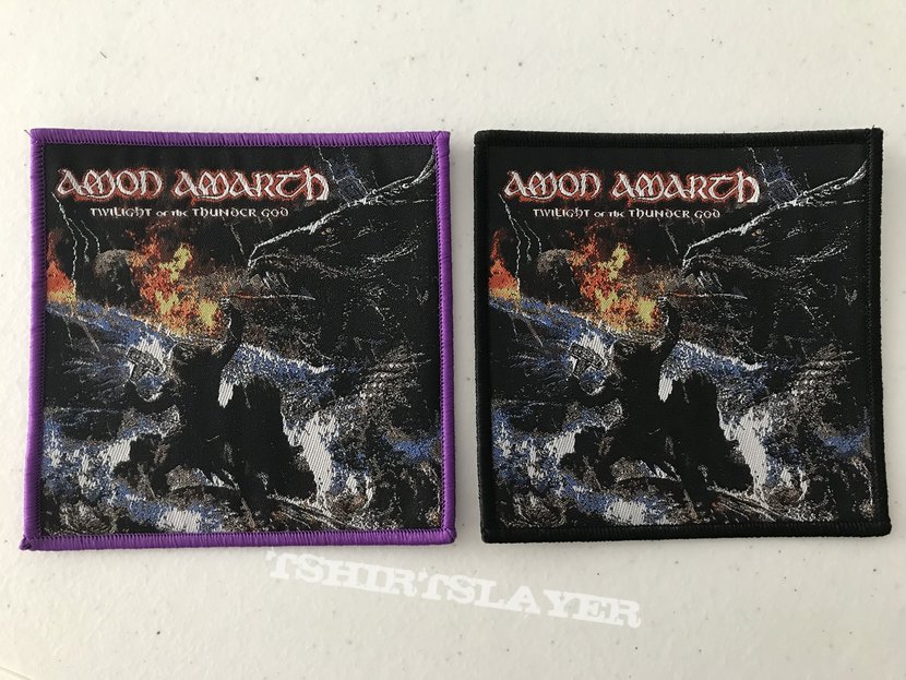 Amon Amarth - Twilight of the Thunder God woven patches | TShirtSlayer  TShirt and BattleJacket Gallery