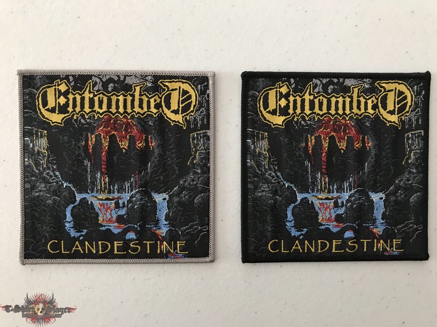 Entombed - Clandestine woven patches