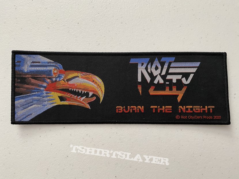 Riot City — Burn the Night woven patch