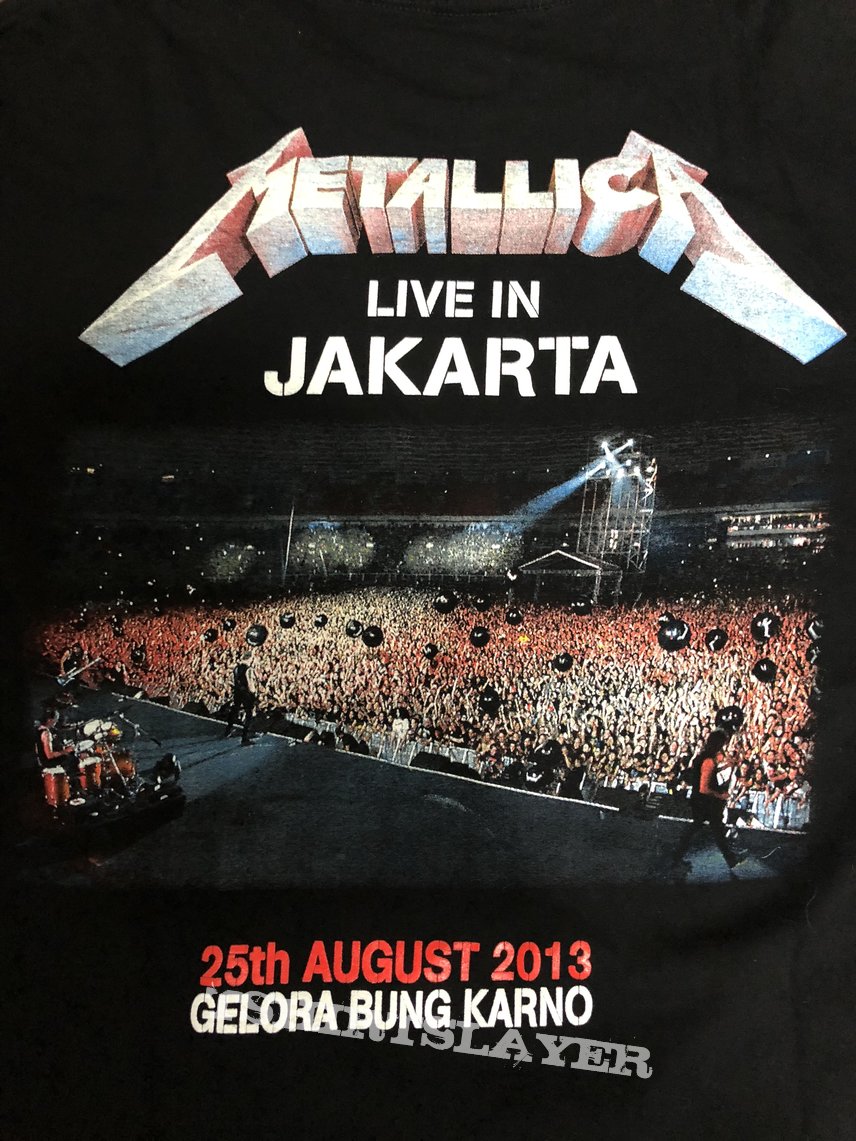 Metallica Live in Jakarta 2013 Shirt