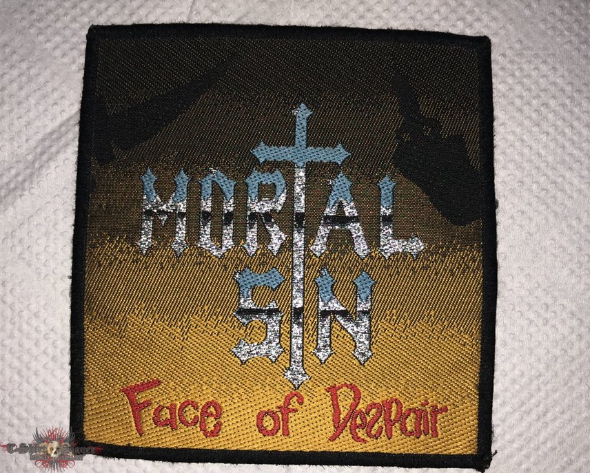 Mortal Sin-Face Of Despair VTG Patch