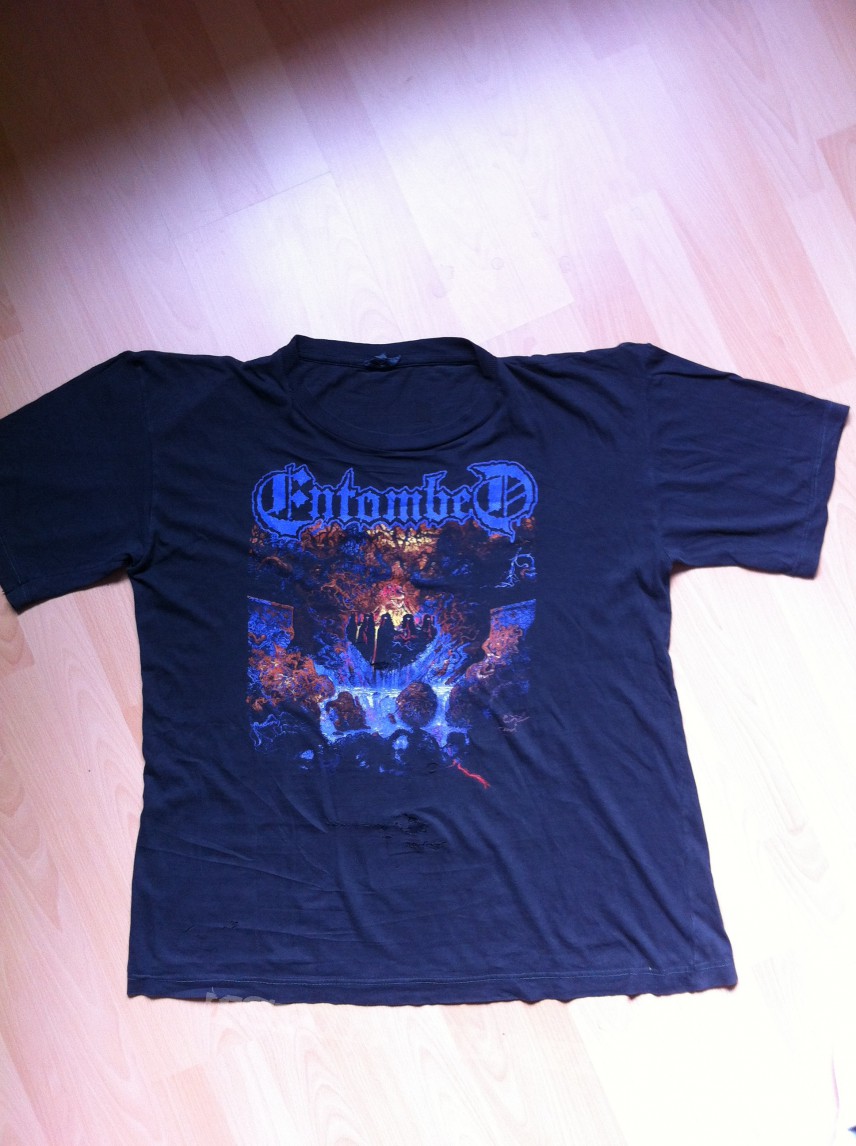 ENTOMBED-Clandestine, original Earache Shirt,1991