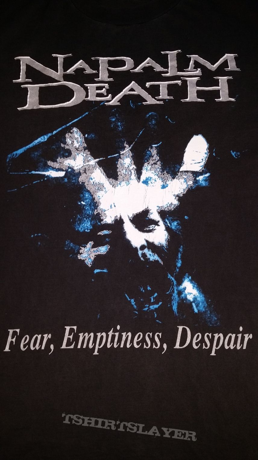 Napalm Death-Fear Emptiness Despair,shirt 1994